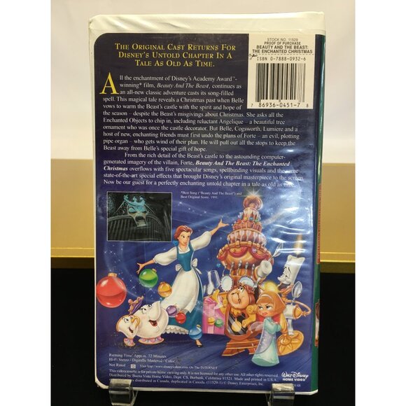 Beauty and The Beast VHS Tape - The Enchanted Christmas - Walt Disney’s - Picture 7 of 15
